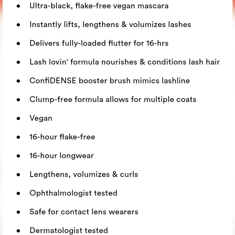 TARTE BIG EGO VEGAN VOLUMIZING MASCARA.